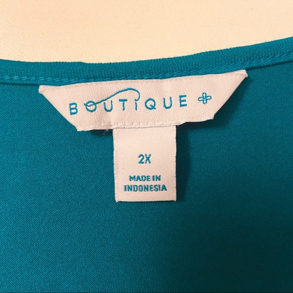 5/$15 💥 Boutique Tunic Top Blouse Rayon Spandex Stretch Comfort Spring Summer - Picture 6 of 10